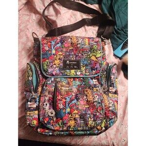 Ju-Ju-Be multicolor tokidoki printed messenger bag BE SPORTY KJC